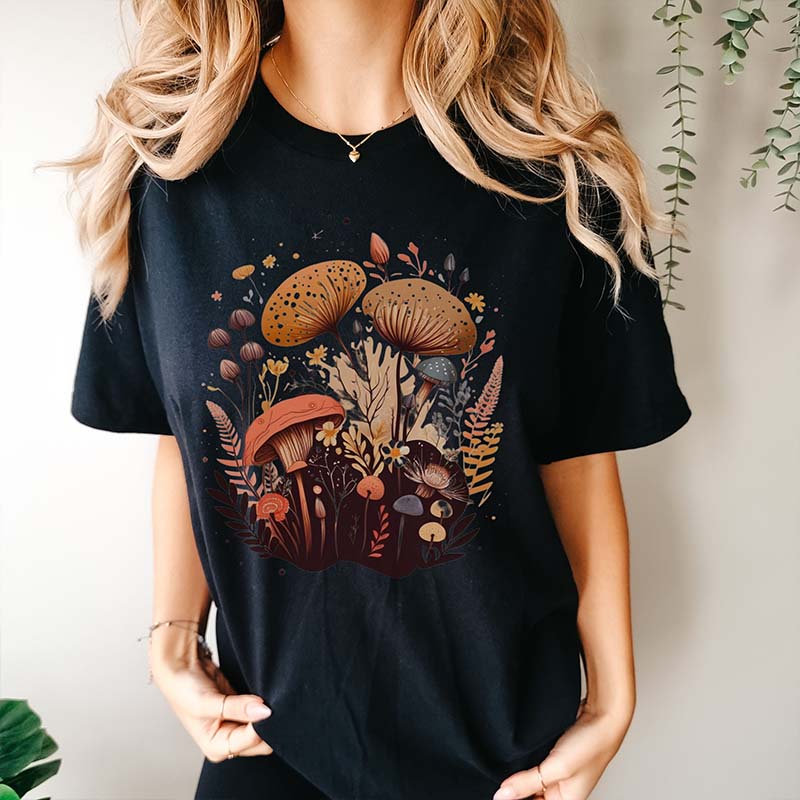 Retro Boho Mushroom T-shirt