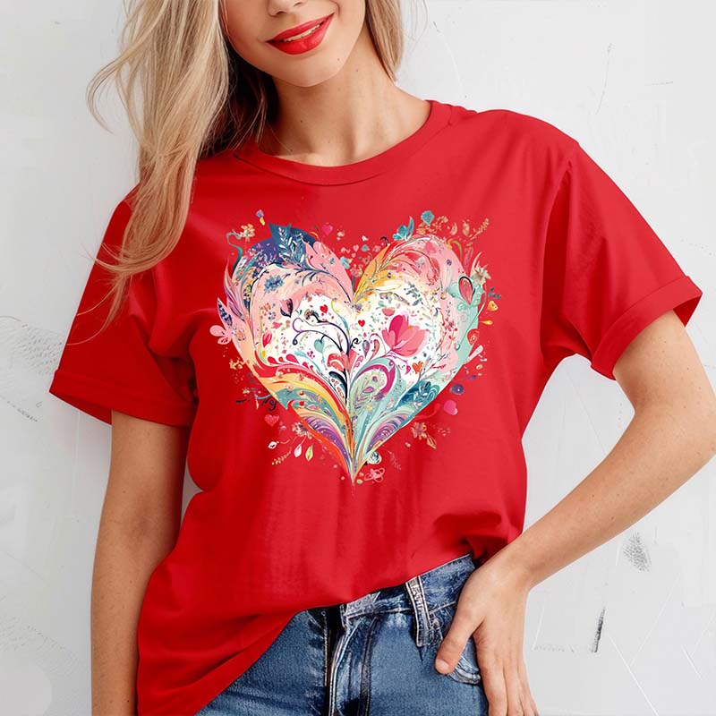 Comfort Colors Watercolor Heart T-Shirt
