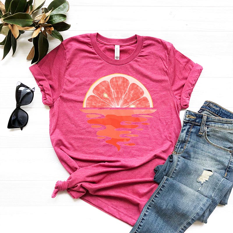 Grapefruit  Fruit Lover Bloody Orange T-Shirt