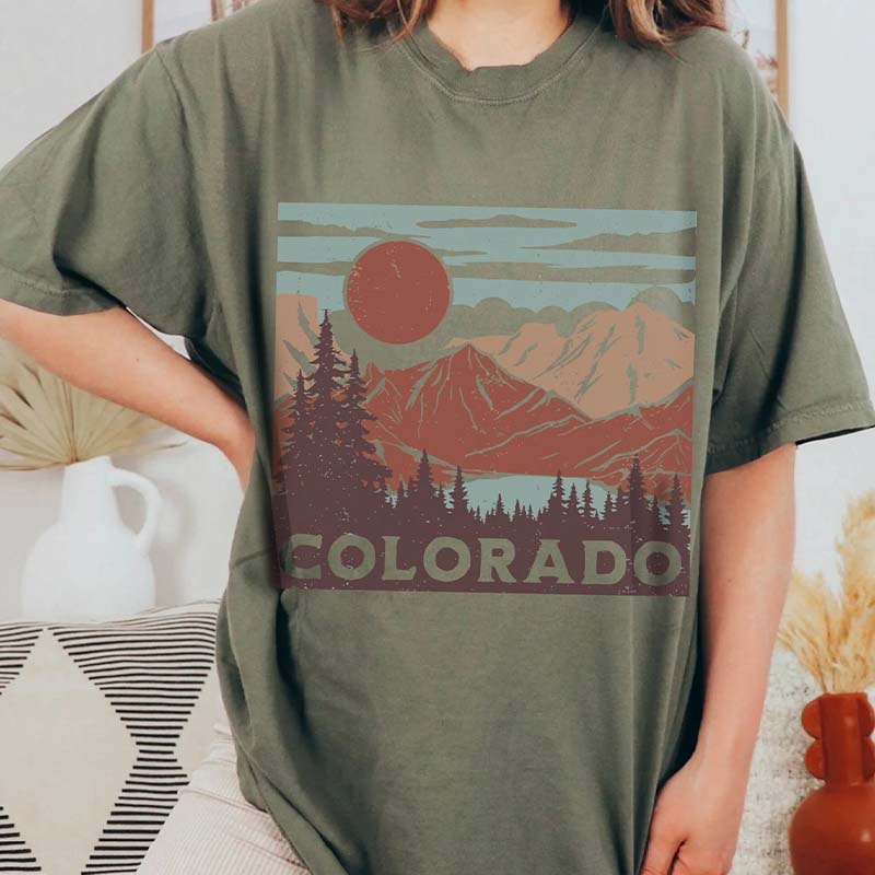 Colorado Graphic Rocky Mountains T-Shirt