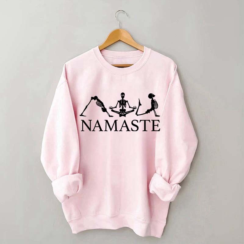 Namaste Yoga Skeleton Sweatshirt