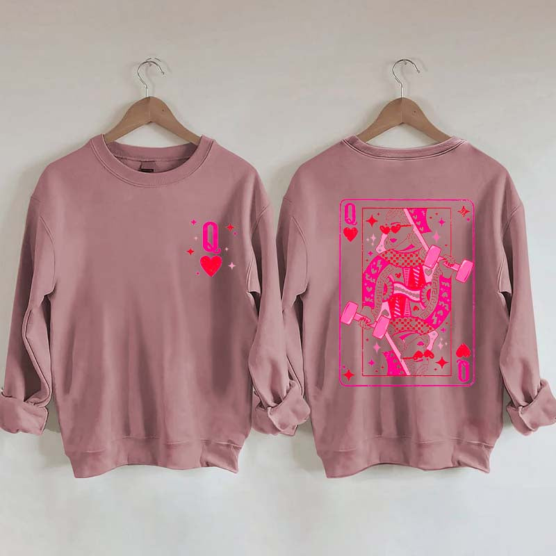Weightlifting Queen Of Hearts Sweatshirt
