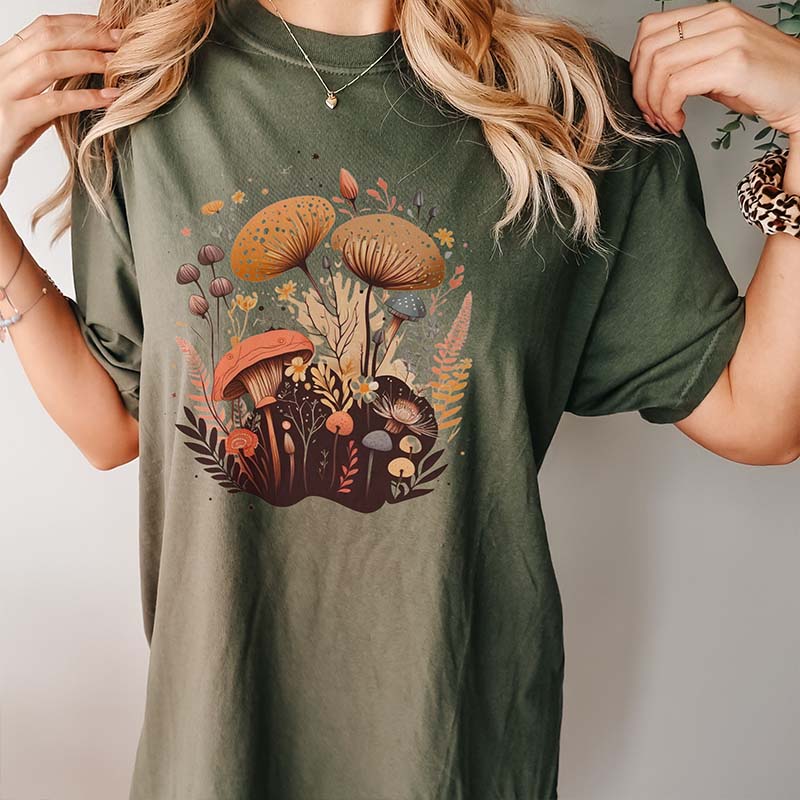 Retro Boho Mushroom T-shirt