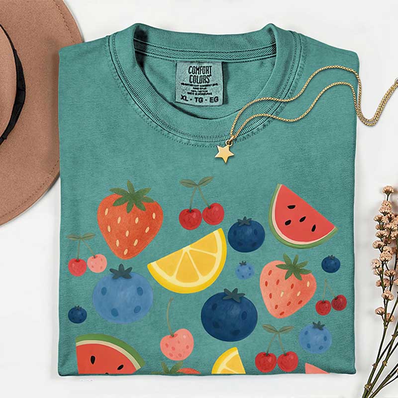 Summer Fruit Time Tropical Vacation T-Shirt