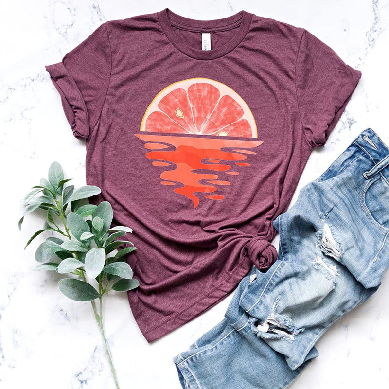 Grapefruit  Fruit Lover Bloody Orange T-Shirt