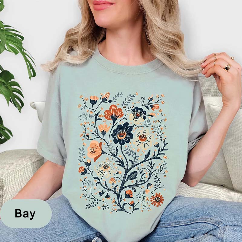 Wild Flower Aesthetic Floral Graphic T-Shirt