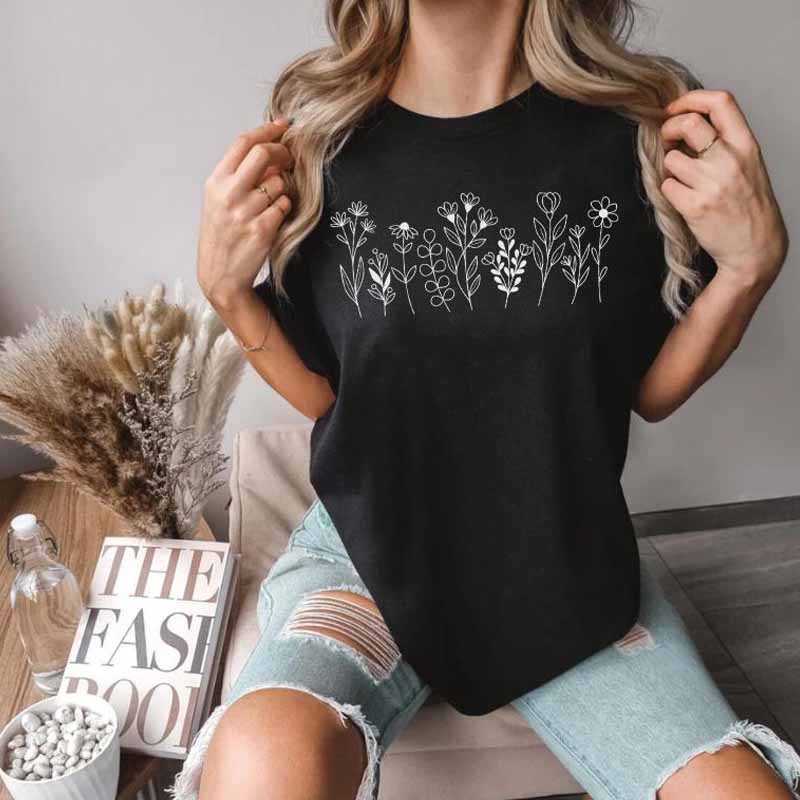 Wildflower Bouquet Flower Nature T-Shirt