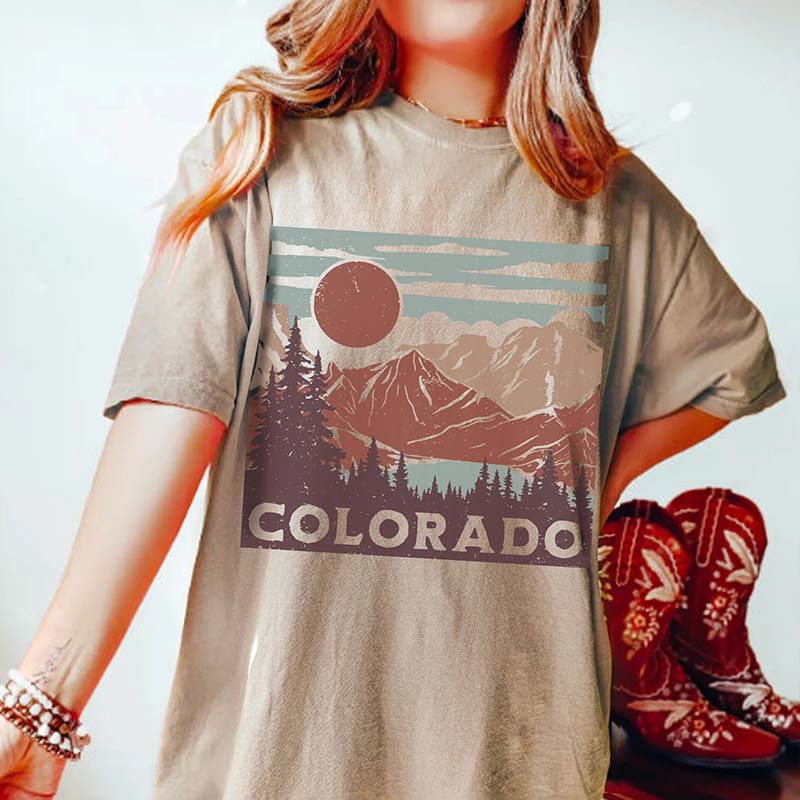 Colorado Graphic Rocky Mountains T-Shirt