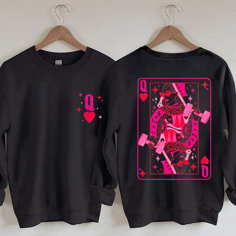 Weightlifting Queen Of Hearts Sweatshirt
