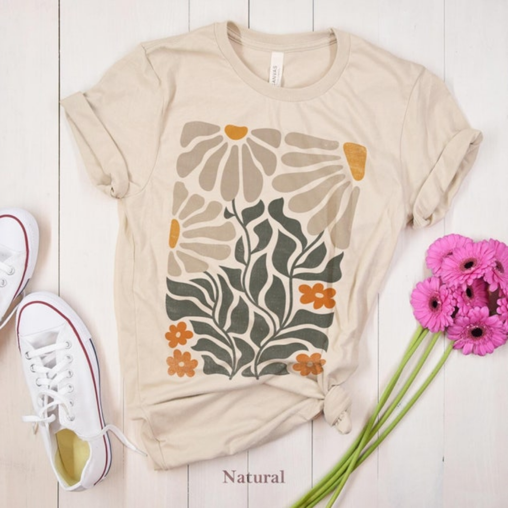 Boho Wildflowers Graphic T-shirt