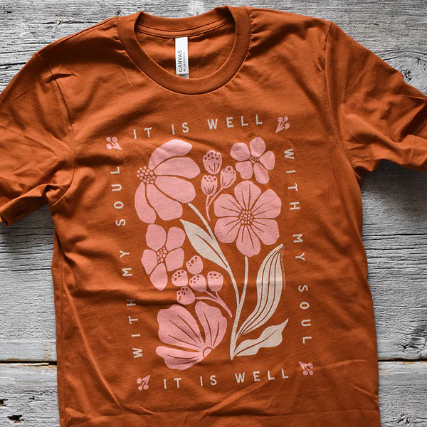 It is well with my Soul Block Floral T-Shirt