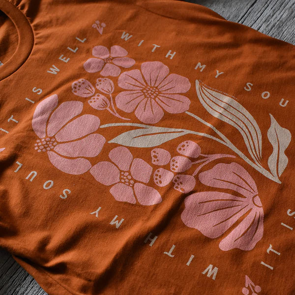 It is well with my Soul Block Floral T-Shirt