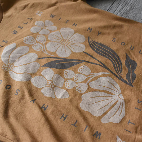 It is well with my Soul Block Floral T-Shirt