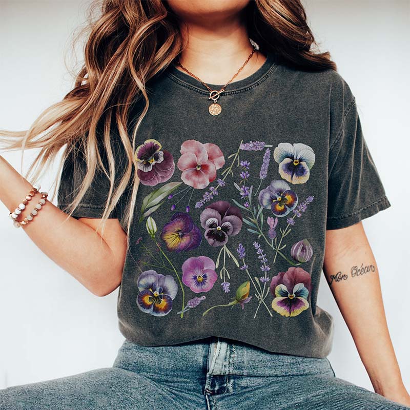 Pansy Floral T-Shirt