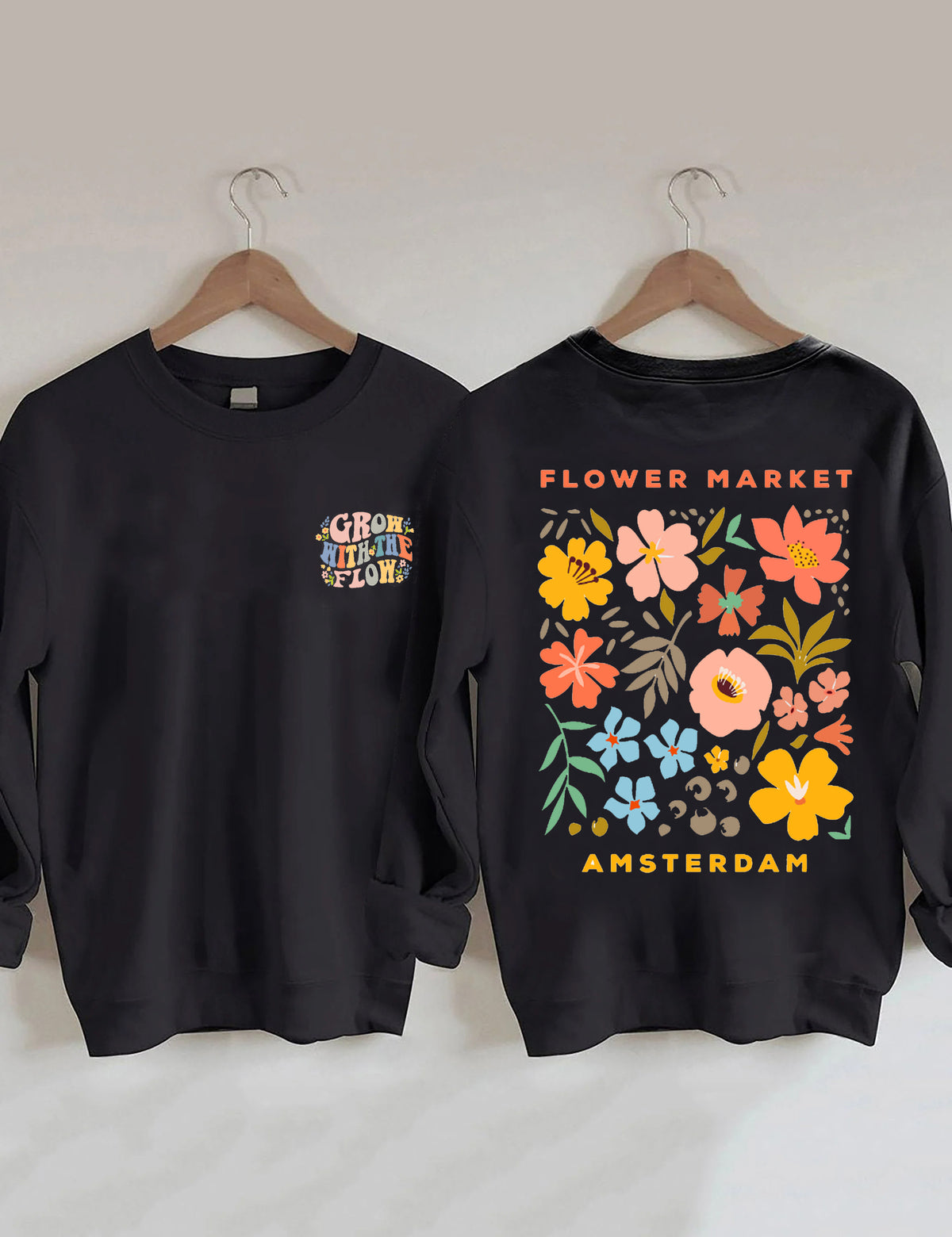 Boho Flower Market Amsterdam Sweatshirt