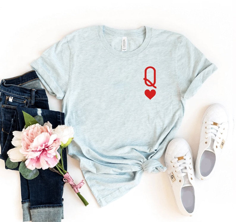Chemise Reine Rouge T-shirt Reine des Cœurs