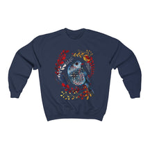 Folk Art Bird Sweatshirt Nordic Botanical Sweatshirt