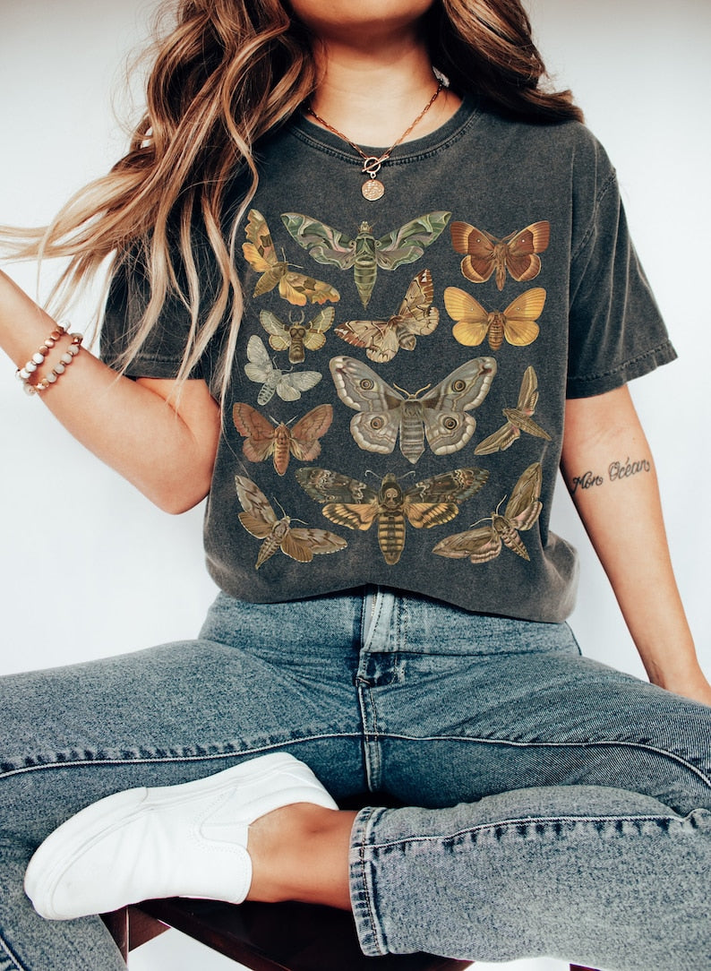 Comfort Colors Moth Goblincore Shirt Insect Shirt