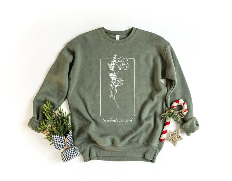 To Whatever End Throne Of Glass Flower Sweatshirt