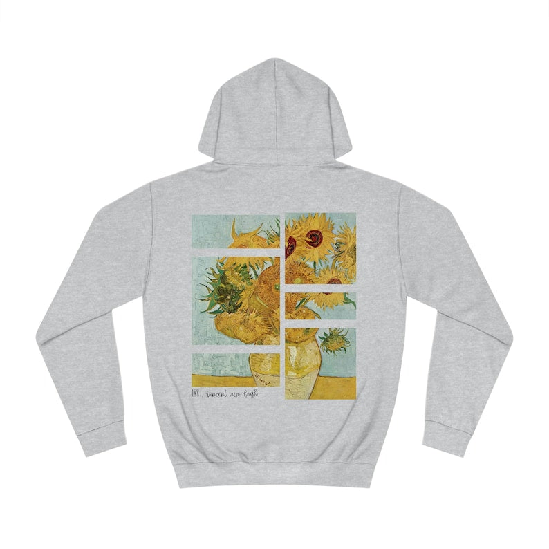Sonnenblumen Hoodie Vincent Van Gogh Art Retro Vintage Hoodie
