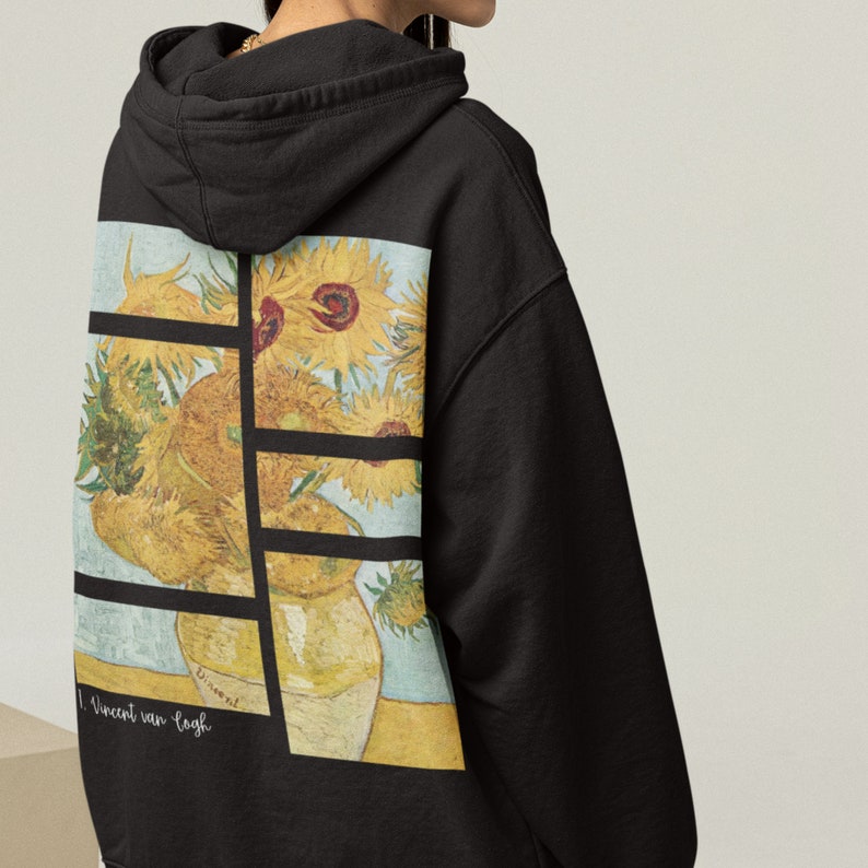 Sonnenblumen Hoodie Vincent Van Gogh Art Retro Vintage Hoodie