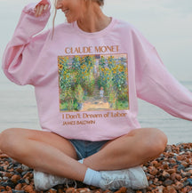 Claude Monet Sweater Artists Garden Painting Sweatshirt