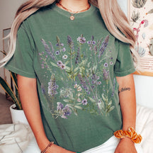 Lavender Shirt Boho Wildflowers Shirt