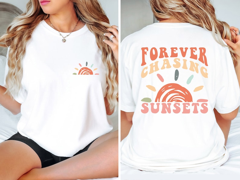 Comfort Colors Retro Sunsets Summer Shirt