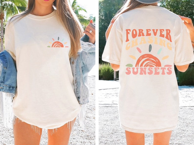 Comfort Colors Retro Sunsets Summer T-Shirt