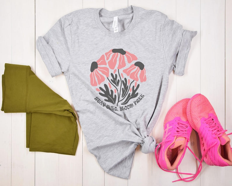 Wildflowers Shirt Boho Floral Nature T-Shirt