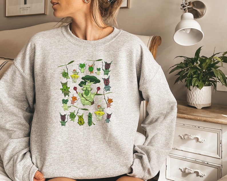 Zelda Korok Plant Lover Sweatshirt Sweat-shirt à fleurs