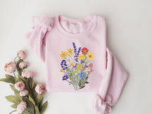 Women's Wildflower Sweatshirt Gifts for Her