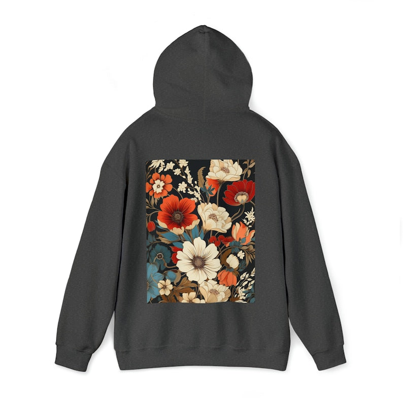 Boho Floral Cottagecore Hoodie Gift for Flower Lover