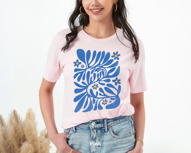 Boho Wildflowers Tshirt Floral Nature T-Shirt