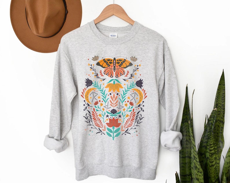 Butterfly Sweatshirt Unisex Cute Sweater