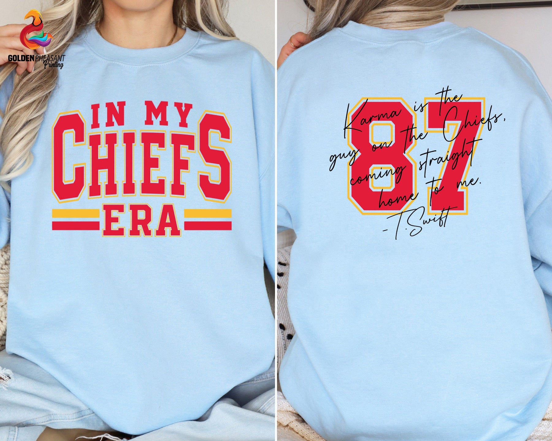 In My Chiefs Era,Karma 87 Football Sweatshirt