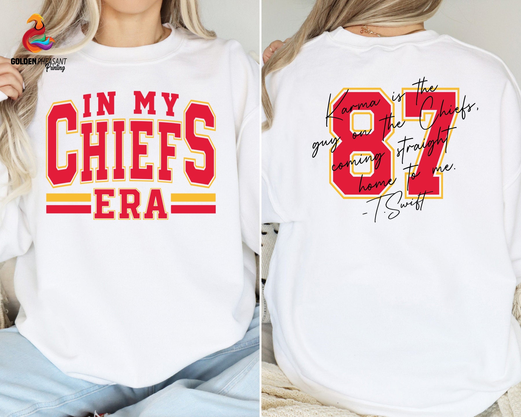 In My Chiefs Era,Karma 87 Football Sweatshirt