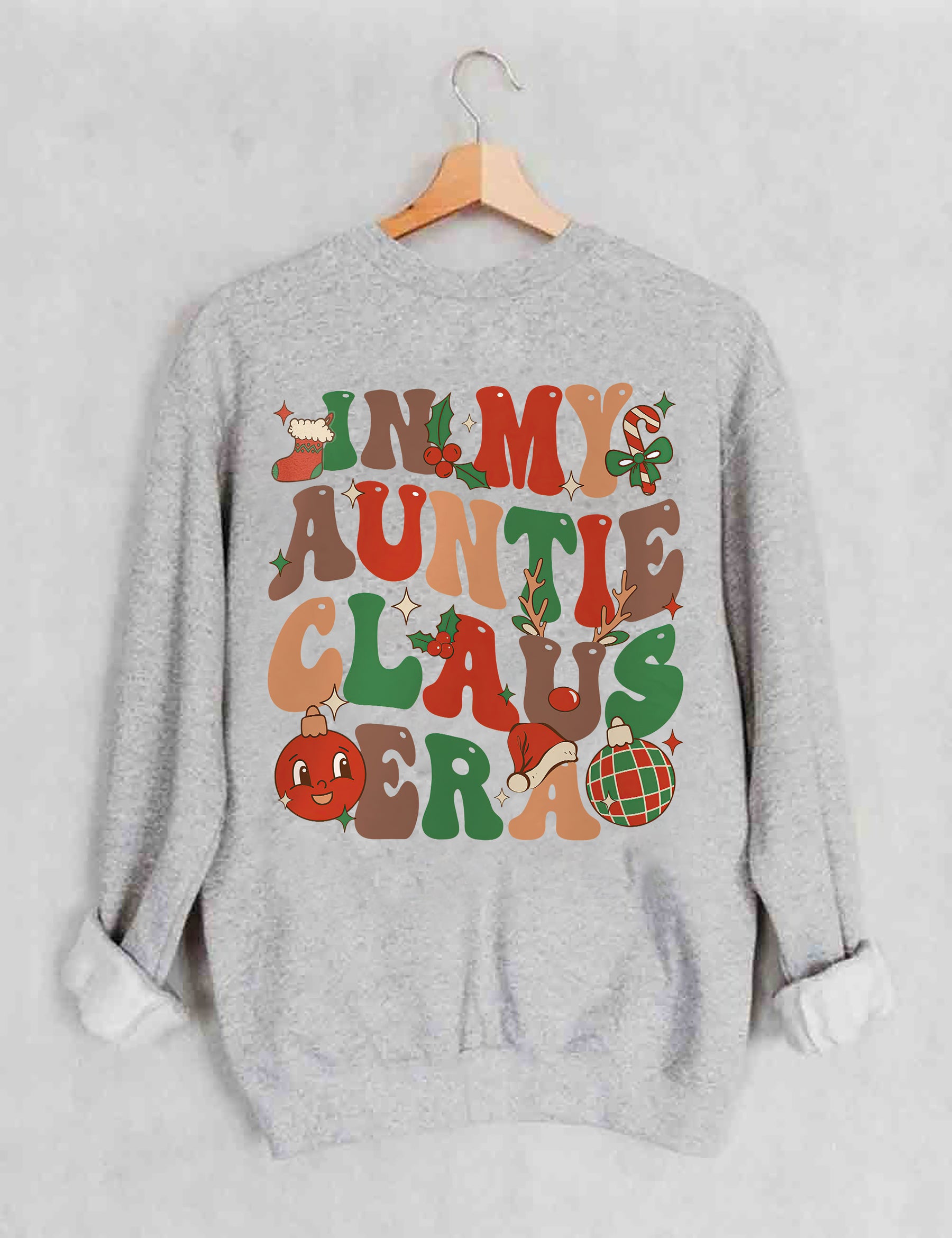 In meinem Tante Claus Sweatshirt