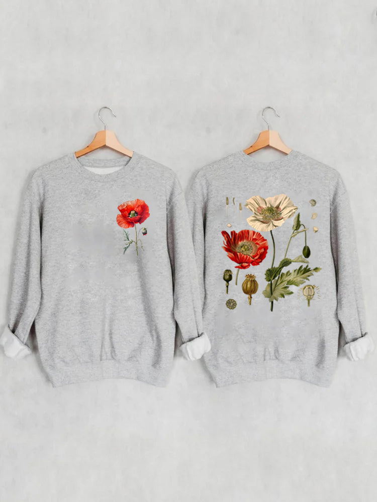 Vintage Poppy Sweatshirt