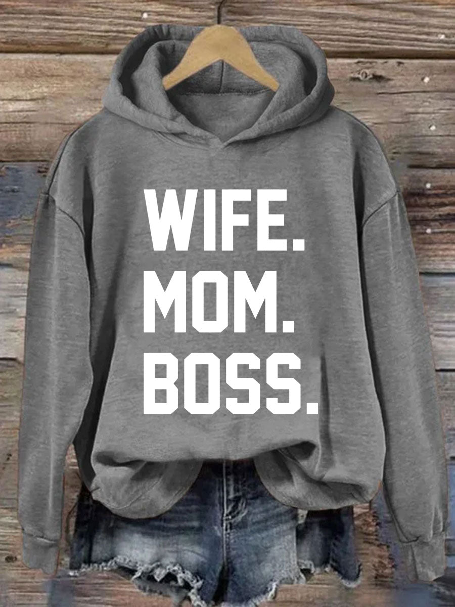 Wife Mom Boss Hoodie