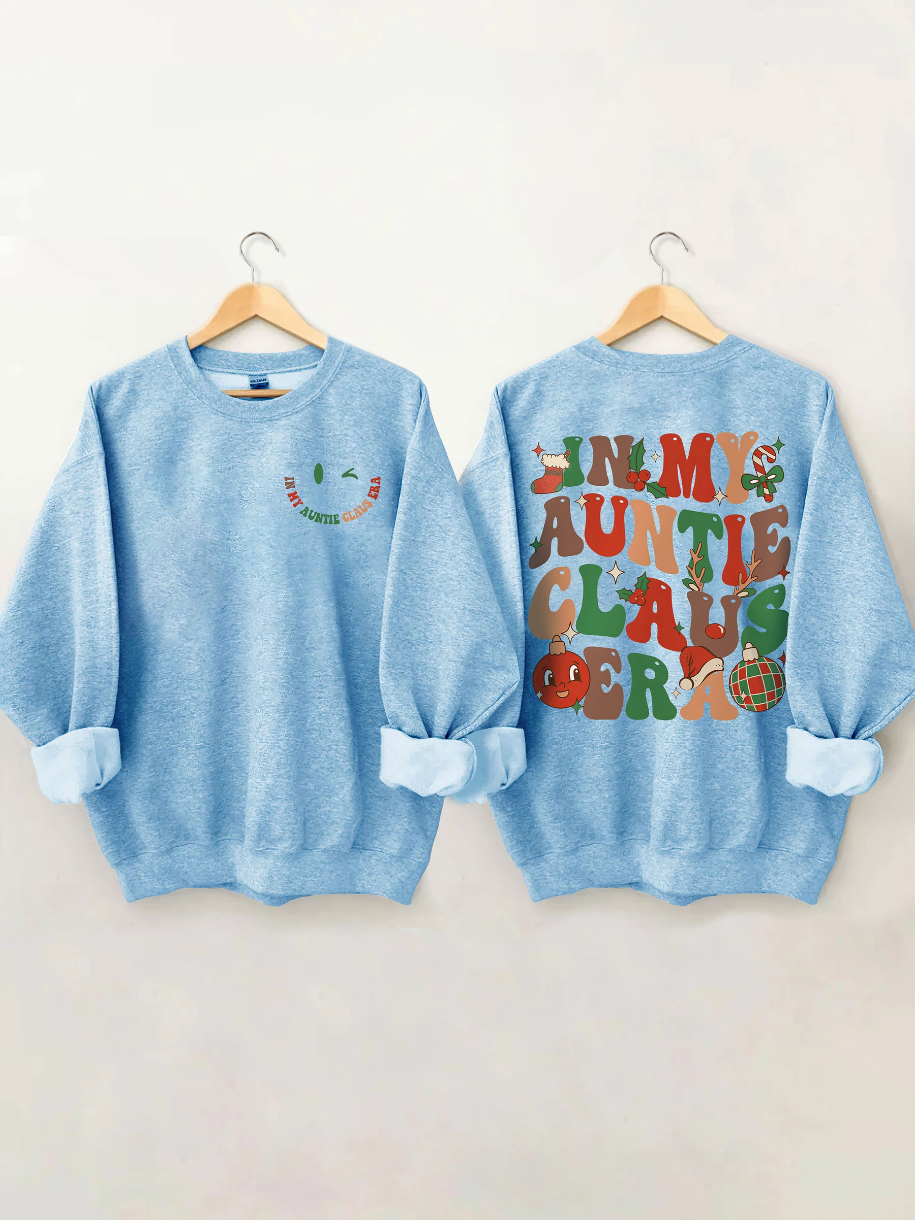 In meinem Tante Claus Sweatshirt