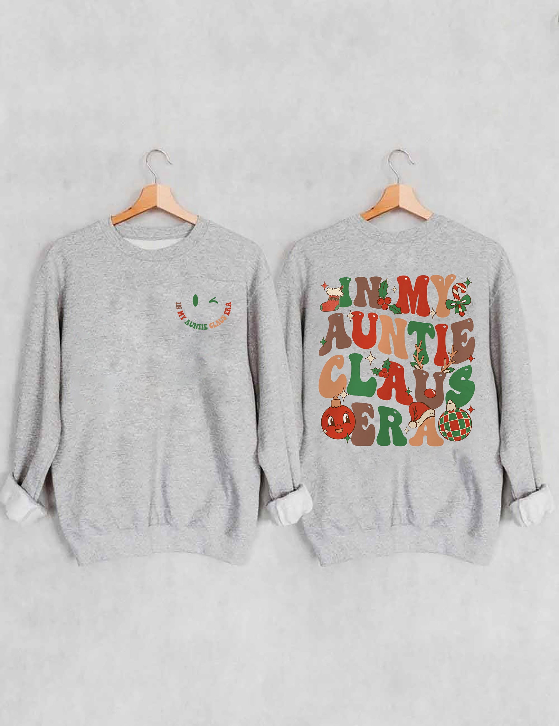 In meinem Tante Claus Sweatshirt