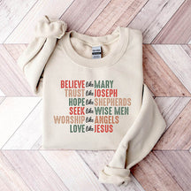 Believe Like Mary Christian Sweatshirt
