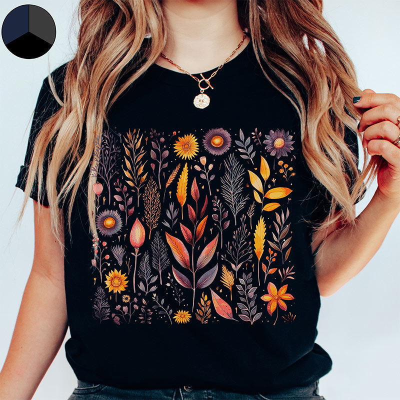 Vintage Wildflowers Botanical Gift T-Shirt