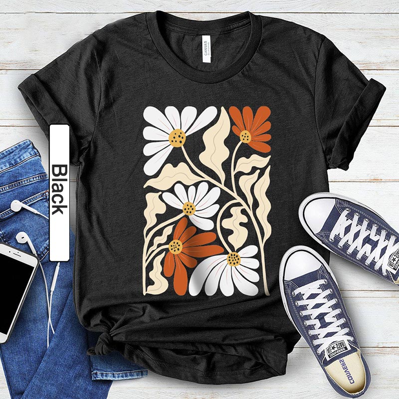 Boho Wildflowers Aesthetic Lover T-Shirt