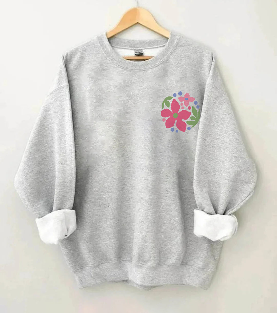Trouver mon propre chemin Fleurs Sweatshirt