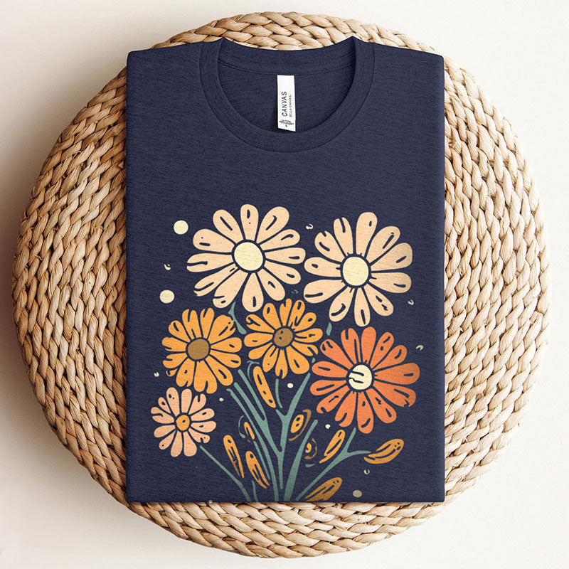 Retro Vintage Floral T-Shirt