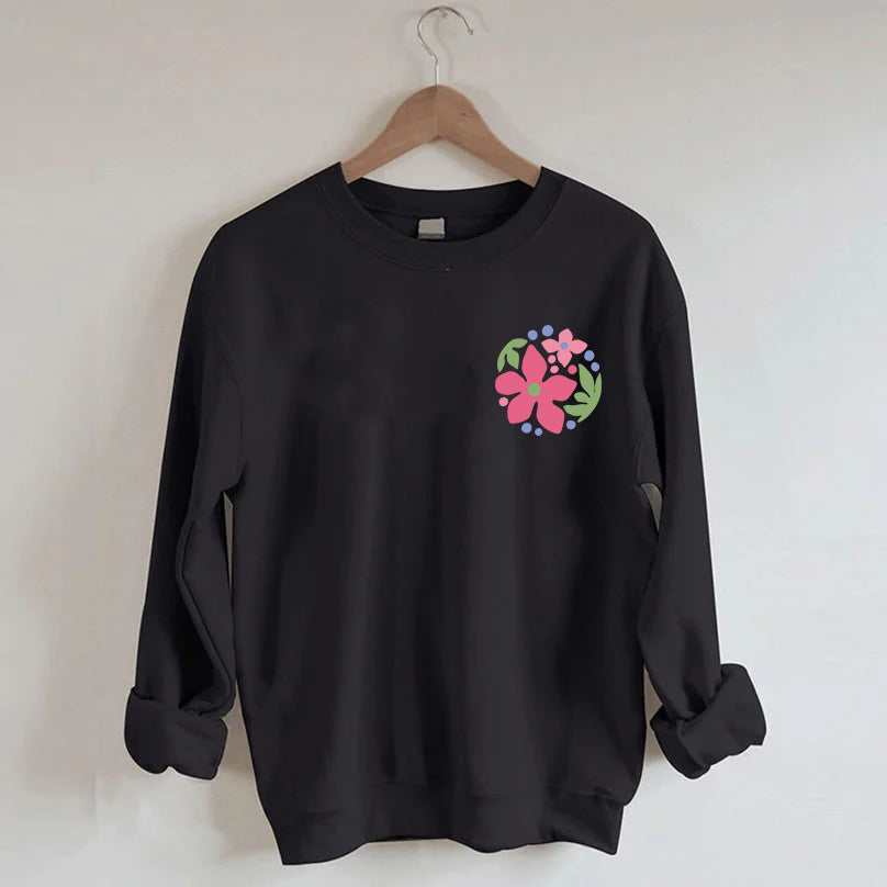 Trouver mon propre chemin Fleurs Sweatshirt