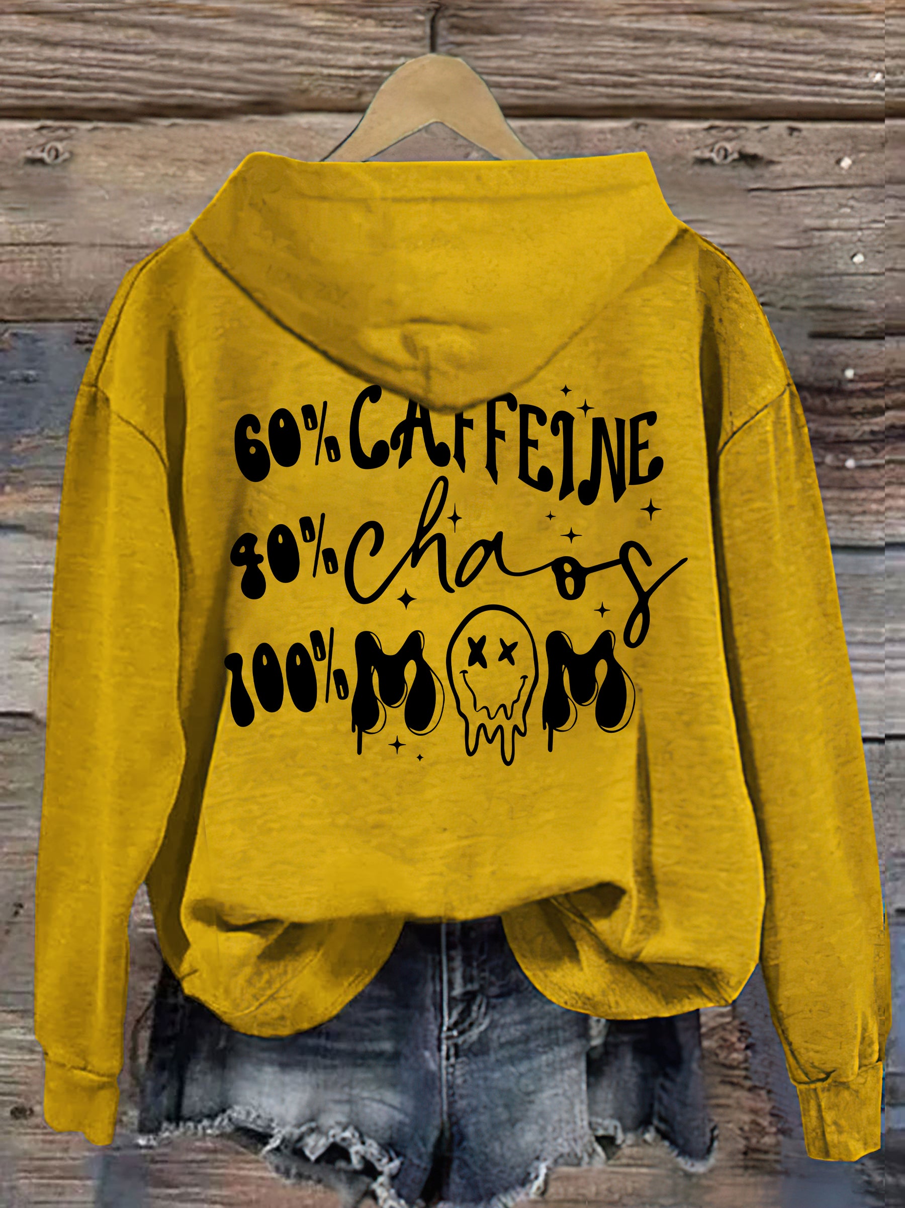 Caffeine And Chaos Mom Life Hoodie