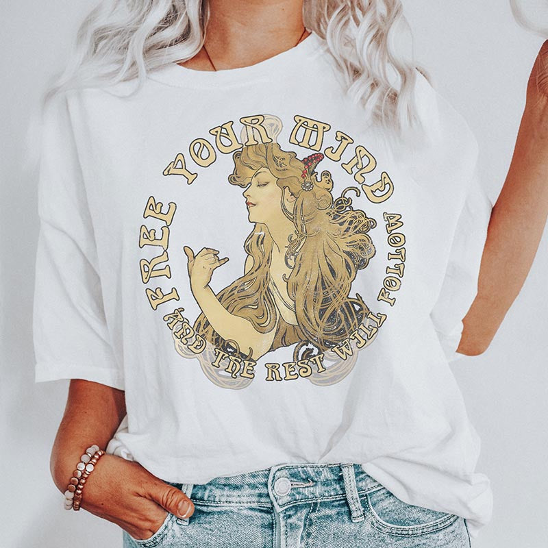 Free Your Mind Retro Nouveau T-Shirt